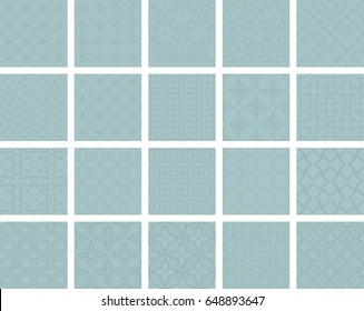 big set of seamless geometric ornament. vector illustration