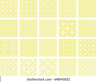 big set of seamless geometric ornament. vector illustration