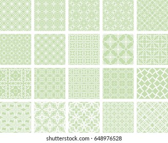 big set of seamless geometric ornament. vector illustration