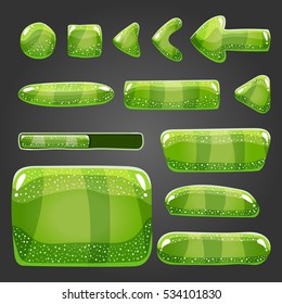 Big set of shiny vector button