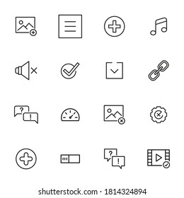 Big set of sign line icons. Vector illustration isolated on a white background. Premium quality symbols. Stroke vector icons for concept or sign graphics. Simple thin line signs.
