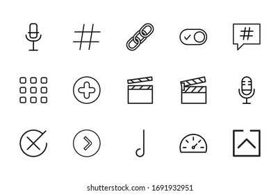 Big set of signs line icons. Vector illustration isolated on a white background. Premium quality symbols. Stroke vector icons for concept or web graphics. Simple thin line signs. 