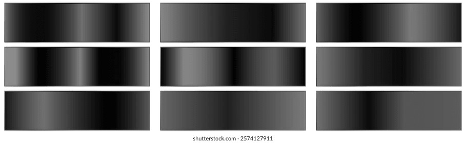 Big set of silver, black gradients..
