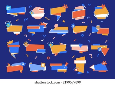 Big set of speech bubbles for notes