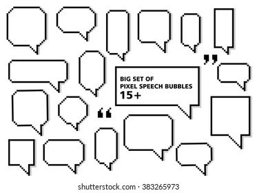 Big set of speech bubbles, vector