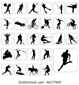 big set of sport vector