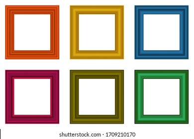 colorful photo frames