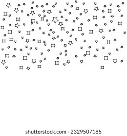 Gran conjunto de estrellas - vector. Iconos de estrella de vectores aislados. Icono de estrella negra.