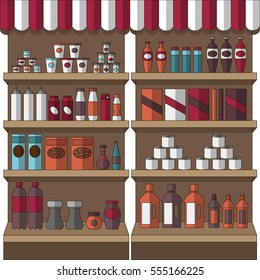 Big set of store products