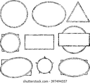 Big set of templates for rubber stamps