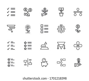 Big set of time management line icons. Vector illustration isolated on a white background. Premium quality symbols. Stroke vector icons for concept or web graphics. Simple thin line signs. 