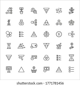 Big set of time management line icons. Vector illustration isolated on a white background. Premium quality symbols. Stroke vector icons for concept or web graphics. Simple thin line signs. 