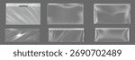 Big Set Of Transparent Empty Plastic Packaging. EPS10 Vector