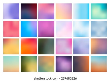Big set vector blurred backgrounds  The collection covers for your projects  Colored meshes for presentations   web projects 
