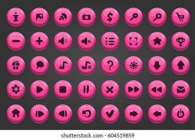 Big set of vector button