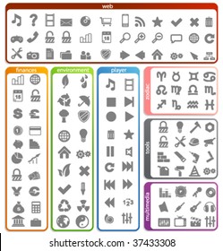 Big set of vector icons