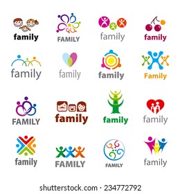 Big Set Of Vector Icons Family