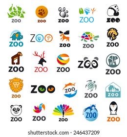 big set of vector icons zoo