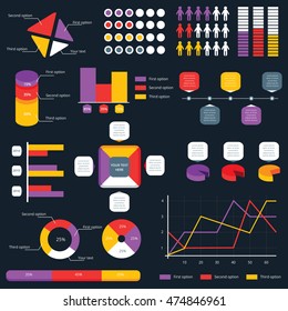 Big set of vector Illustration for your design. Infographic Elements Collection