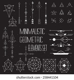 Big set of vector minimalism/geometry/hipster design elements