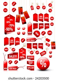 big set of vector price tags - you can use it for any sale time or seasons