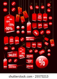 big set of vector price tags - you can use it for any sale time or seasons