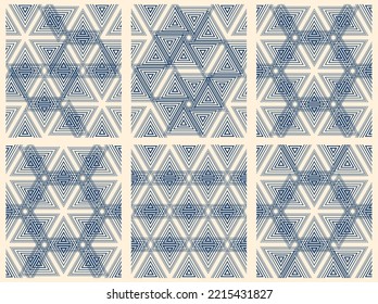 Big set of vector seamless patterns. Geometry, lines, abstract objects, backgrounds, prints for your ideas.