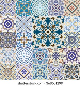 Big set of vector seamless tiles background. For wallpaper, backgrounds, decoration for your design, ceramic, page fill and more. 