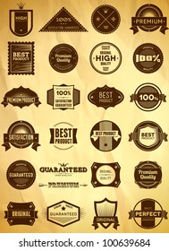 Big set of vintage Premium Quality labels