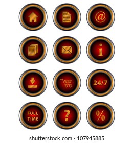 Big set web of icons