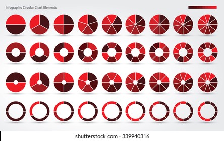 Big set, of wheel diagrams with 2, 3, 4, 5, 6, 7, 8, 9 and 10 sides