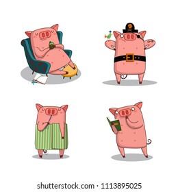 big set/happy pig
