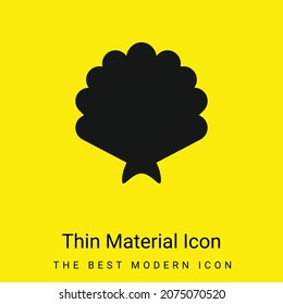 Big Shell minimal bright yellow material icon