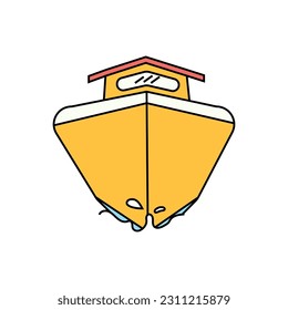 Big Ship Cute Illustration Icon