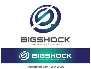 Big Shock Logo Template Design Vector