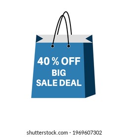 Big shopping sale discount shopping deal summer and wineter sale offer xmas festival offer and deal anner poster vector design.