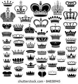 big silhouette crown set