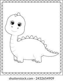 big and simple coloring page for children