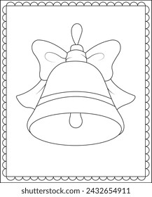 big and simple coloring page for children