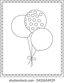 big and simple coloring page for children