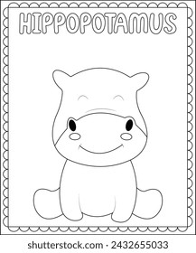 Big and Simple Coloring Page For Kids