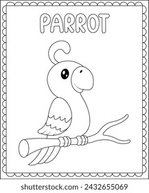 Big and Simple Coloring Page For Kids