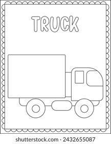 Big and Simple Coloring Page For Kids