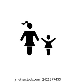 big sister concept line icon. Simple element illustration. big sister concept outline symbol design.