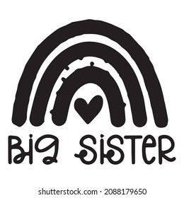 big sister logo inspirational quotes typography lettering design