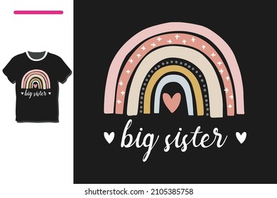 Big Sister T Shirt Design