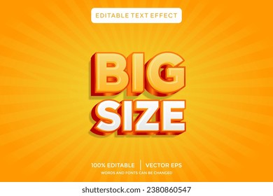  big size 3D text effect template