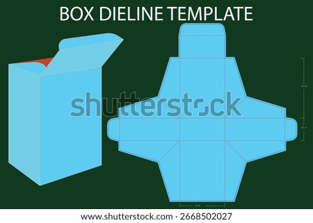 Big Size Toothpaste Box 2.8x1.5x7.5 inch Dieline Template. Design Editable Vectoe File. "Box" can be used for a variety of purposes. Some of its common uses are:Packaging