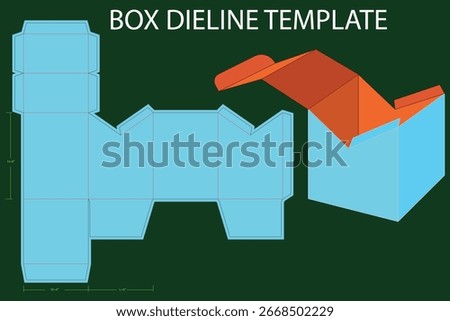 Big Size Toothpaste Box 2.8x1.5x7.5 inch Dieline Template. Design Editable Vectoe File. "Box" can be used for a variety of purposes. Some of its common uses are:Packaging: 