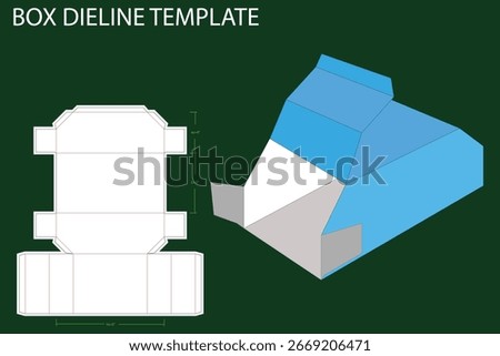 Big Size Toothpaste Box 2.8x1.5x7.5 inch Dieline Template. Design Editable Vectoe File. "Box" can be used for a variety of purposes. Some of its common uses are: